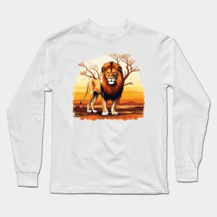 Wild African Lion Long Sleeve T-Shirt